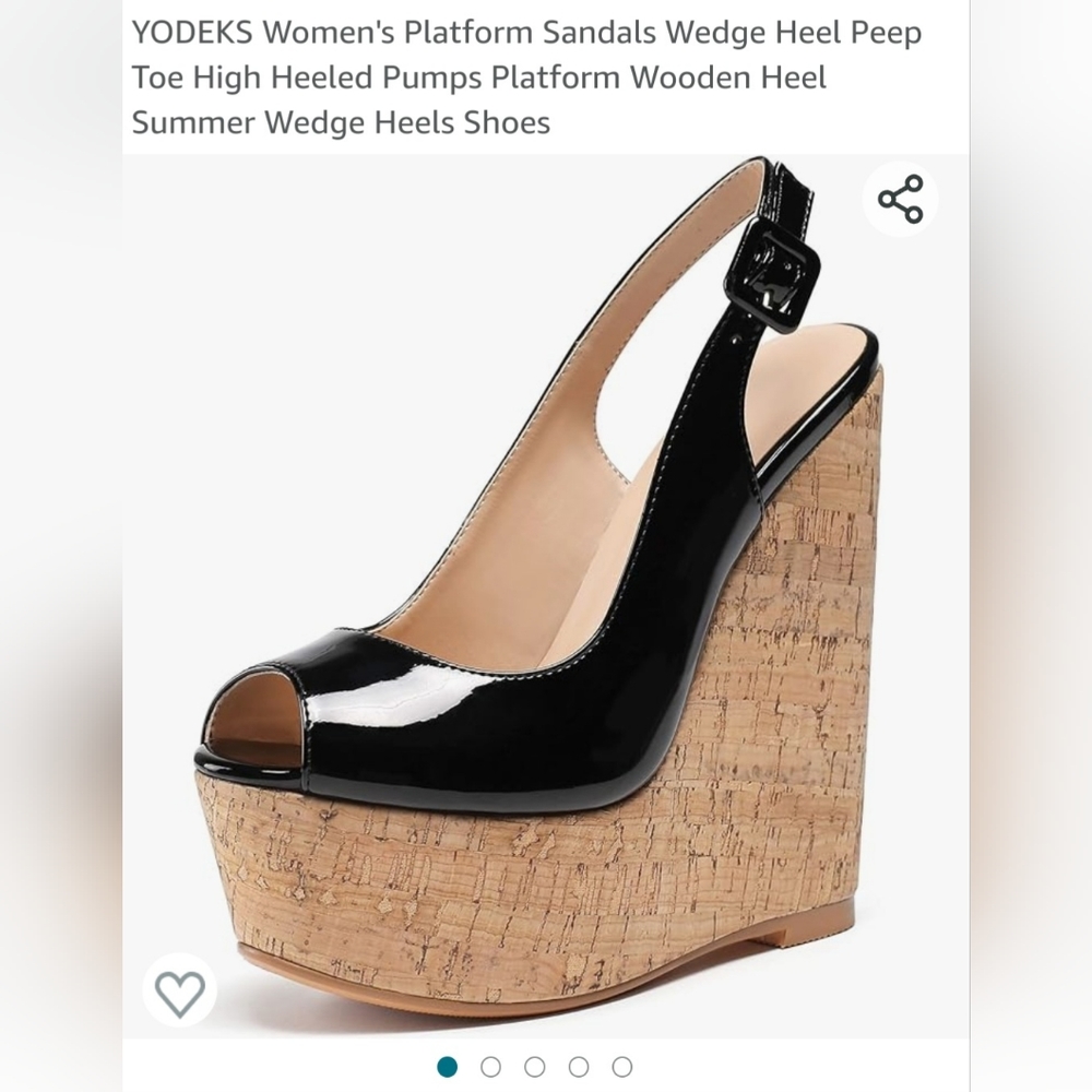 NEW IN BOX WOMENS OPEN TOE WEDGE